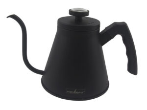 Bollitore a collo di cigno Trieste da 1,2 L con termometro integrato. Ideale per pour over, versamento preciso e controllo temperatura.