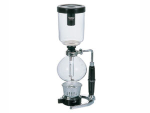 Hario Coffee Syphon Technica 5 Cup per caffè filtro scenografico. Metodo di estrazione elegante con tazza pulita e aromatica.