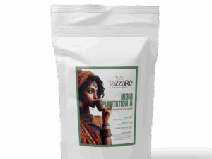 Caffè India Washed Plantation A Mysore 100% arabica, fruttato e avvolgente, con note di cacao e nocciole tostate, buon corpo e acidità media.