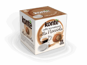 Cialde di caffè alla nocciola da 44 mm, pratiche e aromatiche. Confezione da 15 cialde per una pausa dal gusto intenso e avvolgente.