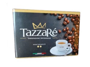 50 cialde caffè gusto intenso ESE44 con miscela 17% arabica e 83% robusta. Tostatura media e materiali biodegradabili di qualità.